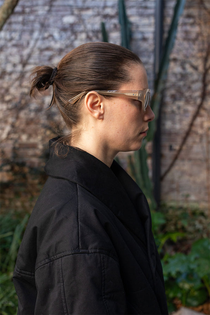 Dries Van Noten Wrap Around Sunglasses - Taupe