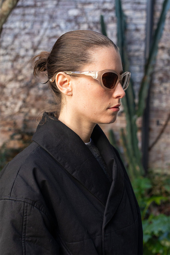 Dries Van Noten Wrap Around Sunglasses - Taupe