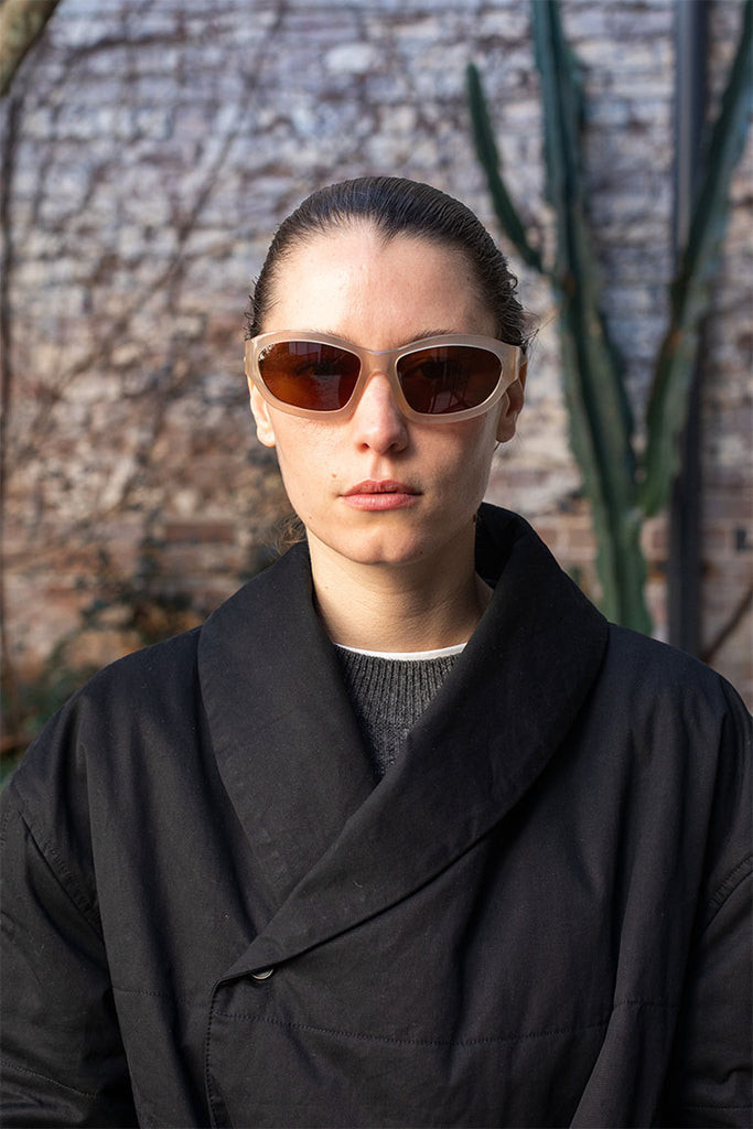 Dries Van Noten Wrap Around Sunglasses - Taupe