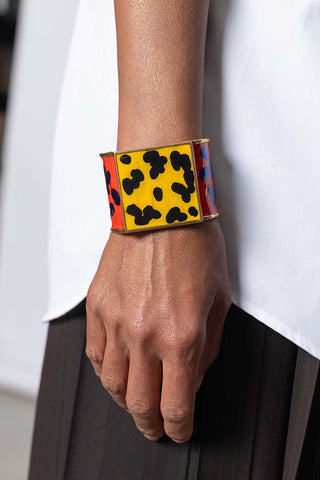 Handmade Painted Bracelet - Red