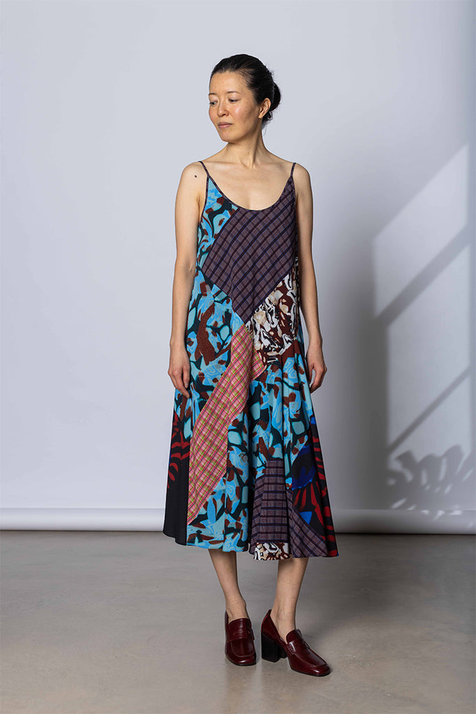 Dries Van Noten Printed Slip Dress - Multi at Poepke.com