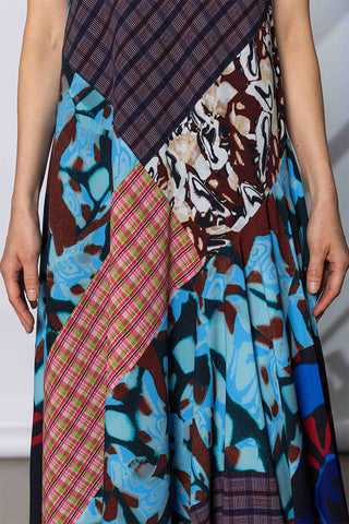 Dries Van Noten Printed Slip Dress - Multi at Poepke.com 3