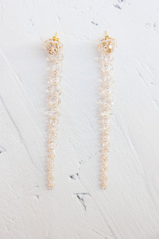 Drip Earrings - Biscuit