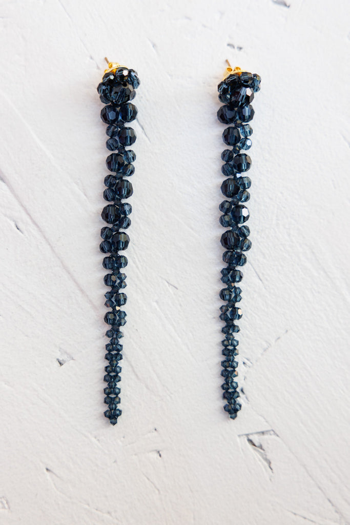 Drip Earrings - Indigo