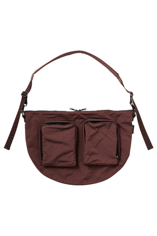 Split Yarn Medium Body Bag  - Bordeaux Brown