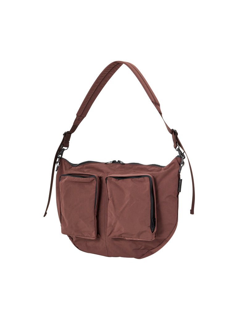 Split Yarn Medium Body Bag  - Bordeaux Brown