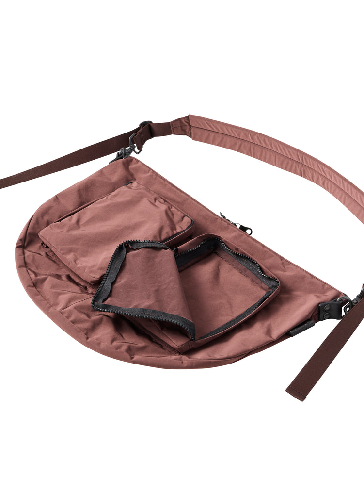 Split Yarn Medium Body Bag  - Bordeaux Brown