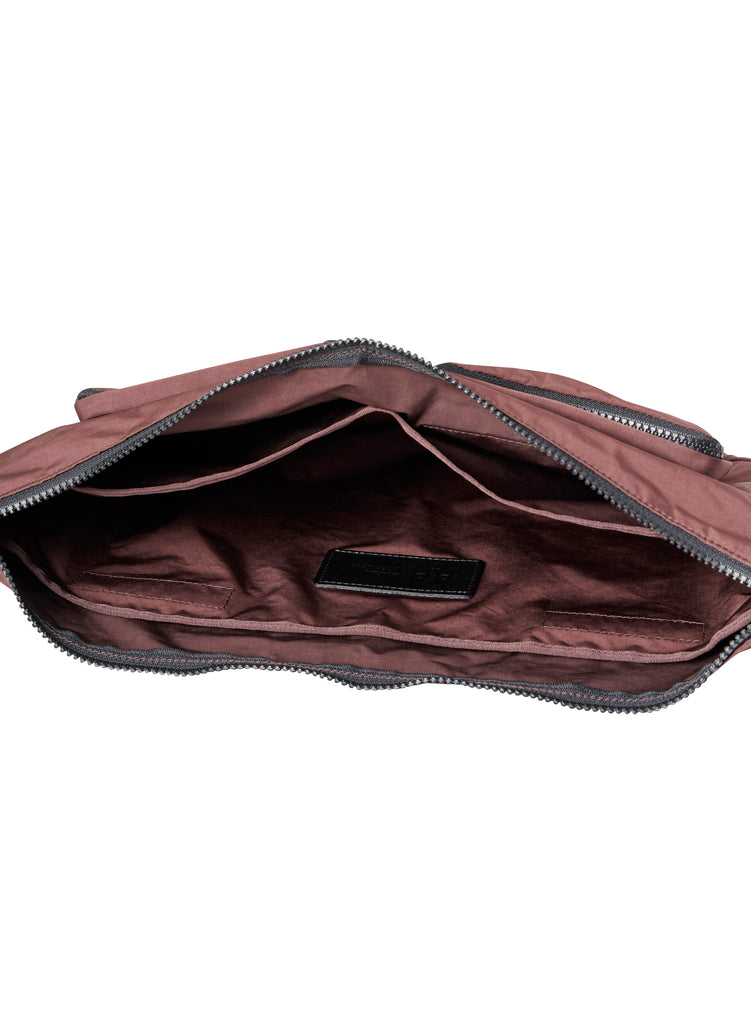 Split Yarn Medium Body Bag  - Bordeaux Brown