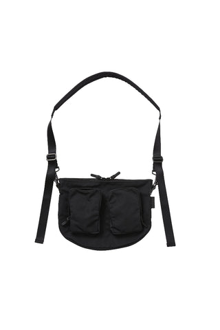 Gabardine Small Body Bag - Black