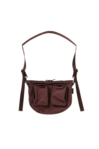 Split Yarn Small Body Bag - Bordeaux Brown