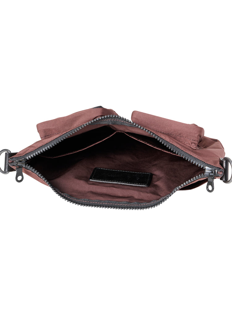 Split Yarn Small Body Bag - Bordeaux Brown