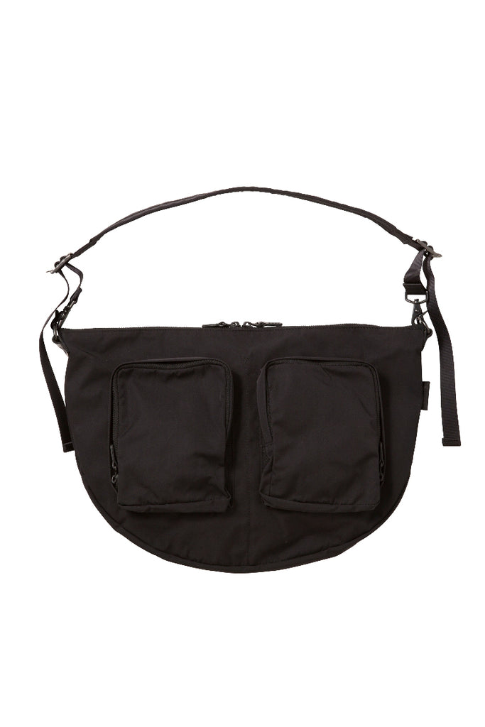 Gabardine Medium Body Bag - Black