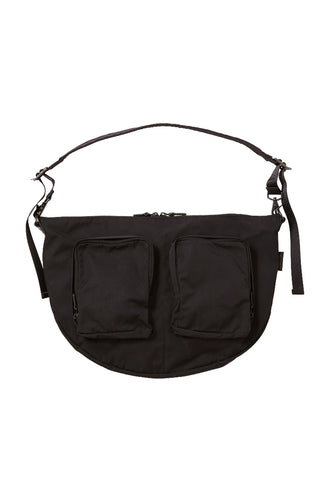 Gabardine Medium Body Bag - Black