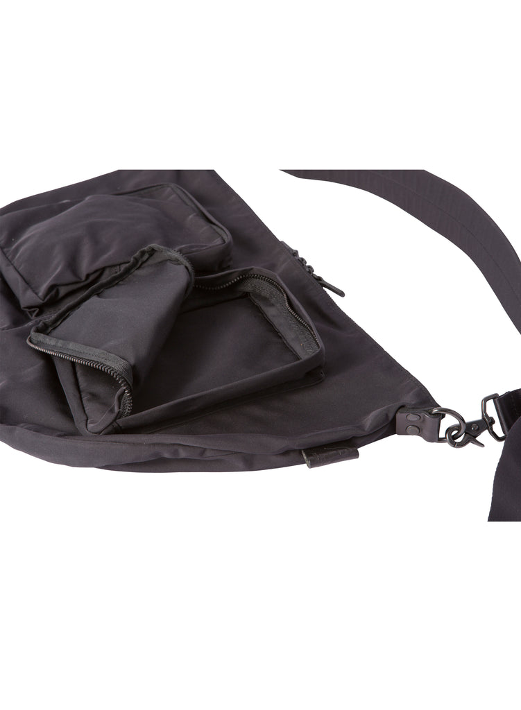 Gabardine Small Body Bag - Black