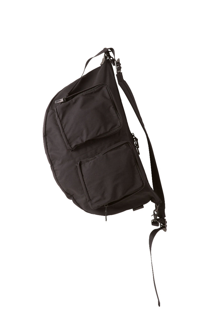 Gabardine Small Body Bag - Black