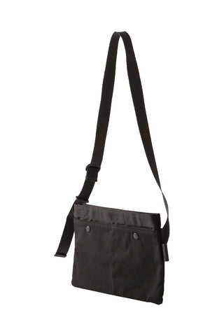 Gabardine Sacoche - Black