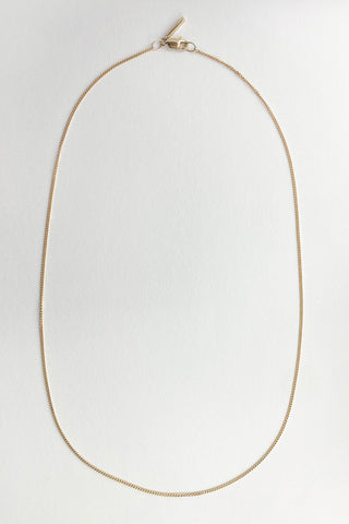 Fine Diamond Cut Curb Chain - Gold