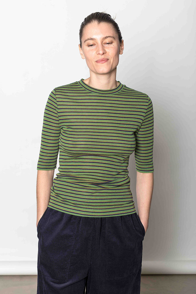 Fitted Half Sleeve Tee - Green