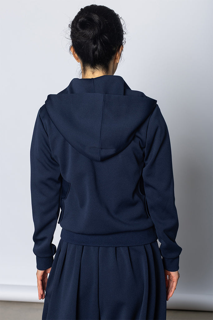 Flower Pocket Track Jacket - Navy