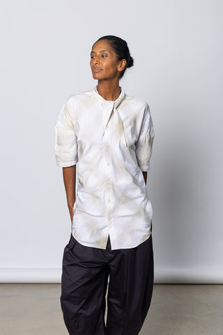 Foulard Short Sleeve Shirt - Vanilla/Jasmin