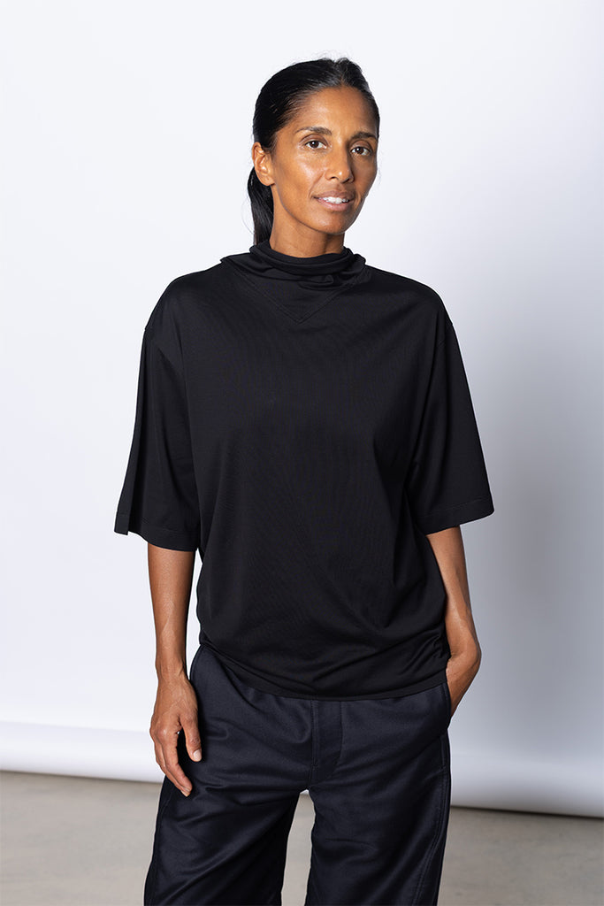 Foulard Short Sleeve T-Shirt - Black