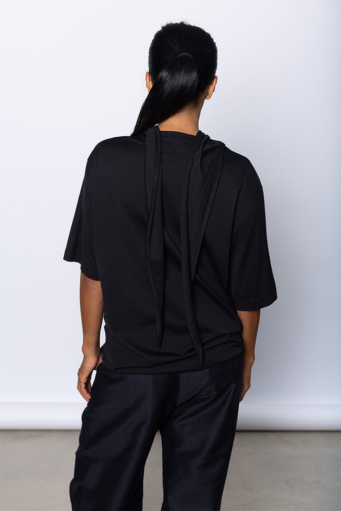 Foulard Short Sleeve T-Shirt - Black