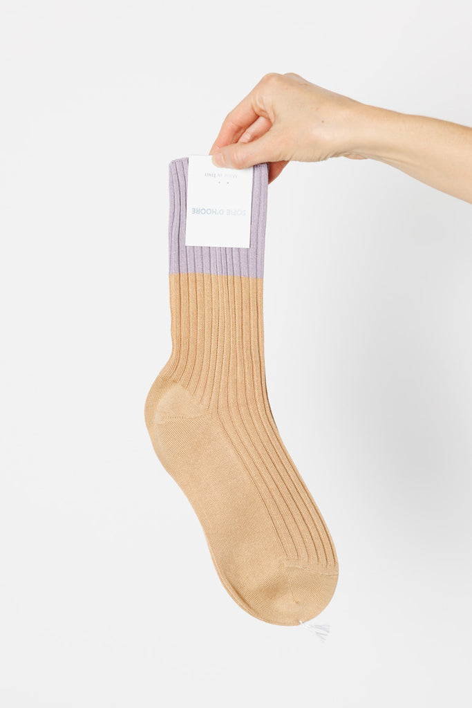 Four Crew Socks - Lilac/Nude