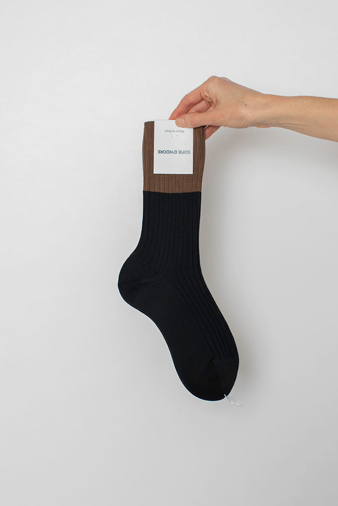 Four Crew Socks - Mocha/Onyx