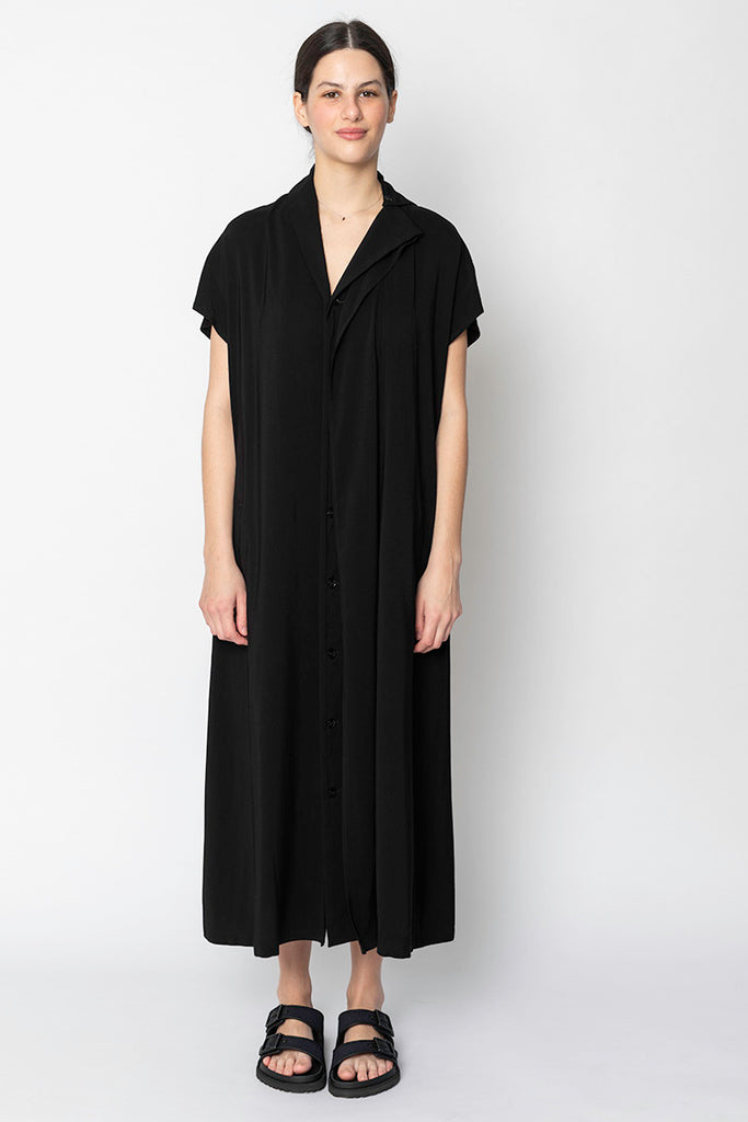 French Sleeve Dress - Black