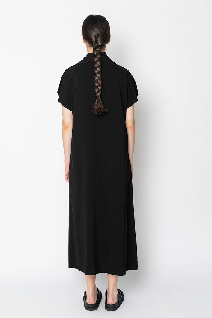 French Sleeve Dress - Black