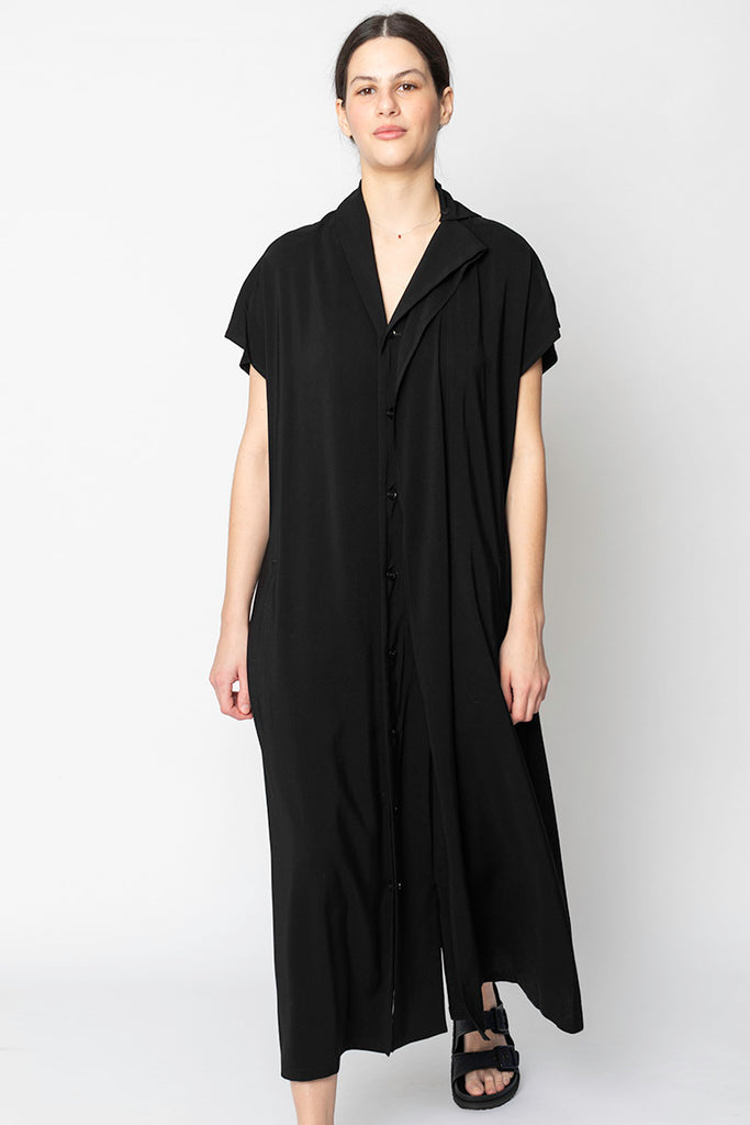 French Sleeve Dress - Black