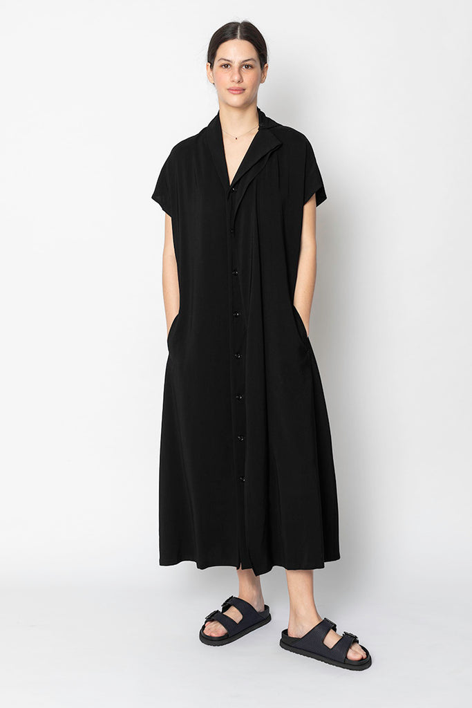 French Sleeve Dress - Black