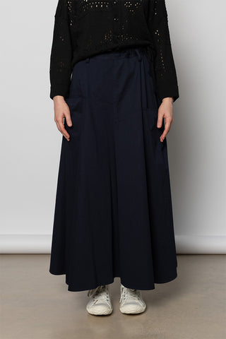 Front Panel Pocket Skirt - Navy