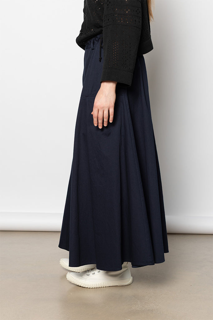 Front Panel Pocket Skirt - Navy
