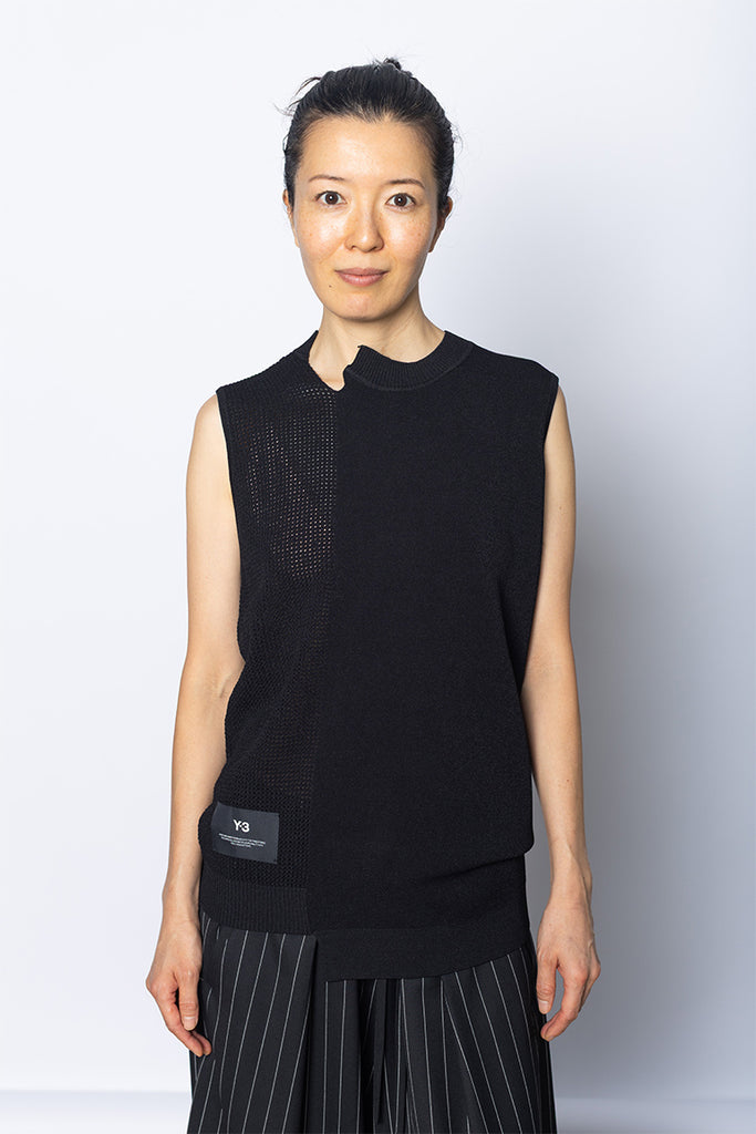 GFX Knit Vest - Black