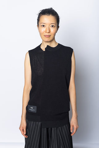 GFX Knit Vest - Black
