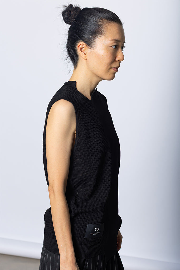 GFX Knit Vest - Black