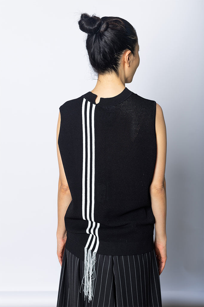 GFX Knit Vest - Black