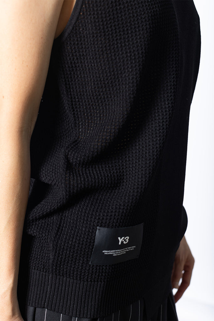 GFX Knit Vest - Black