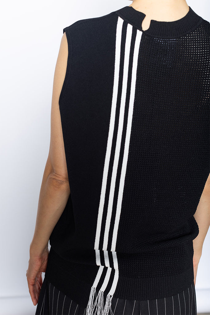 GFX Knit Vest - Black