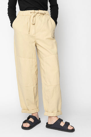 Garment Dyed Cotton Linen Canvas Trousers - Fallow