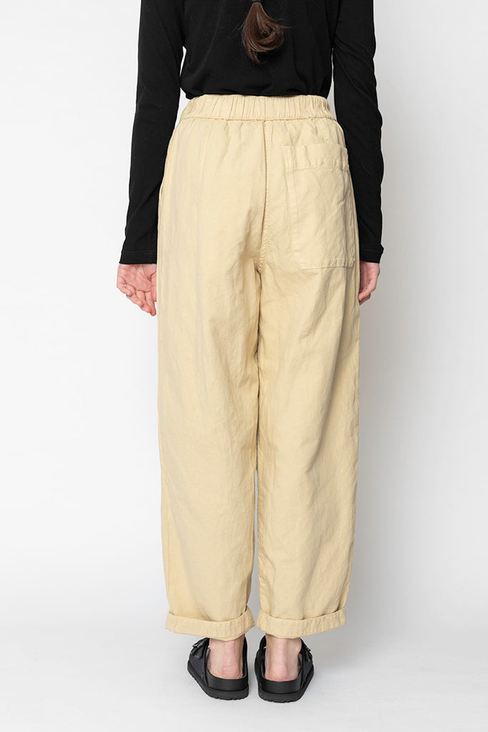 Garment Dyed Cotton Linen Canvas Trousers - Fallow