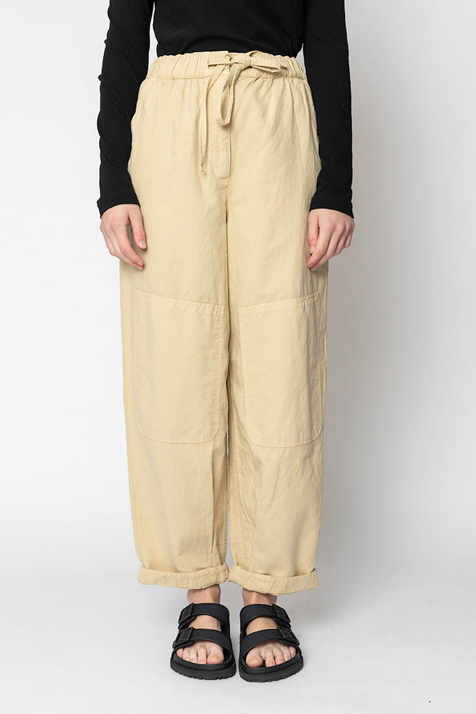 Garment Dyed Cotton Linen Canvas Trousers - Fallow