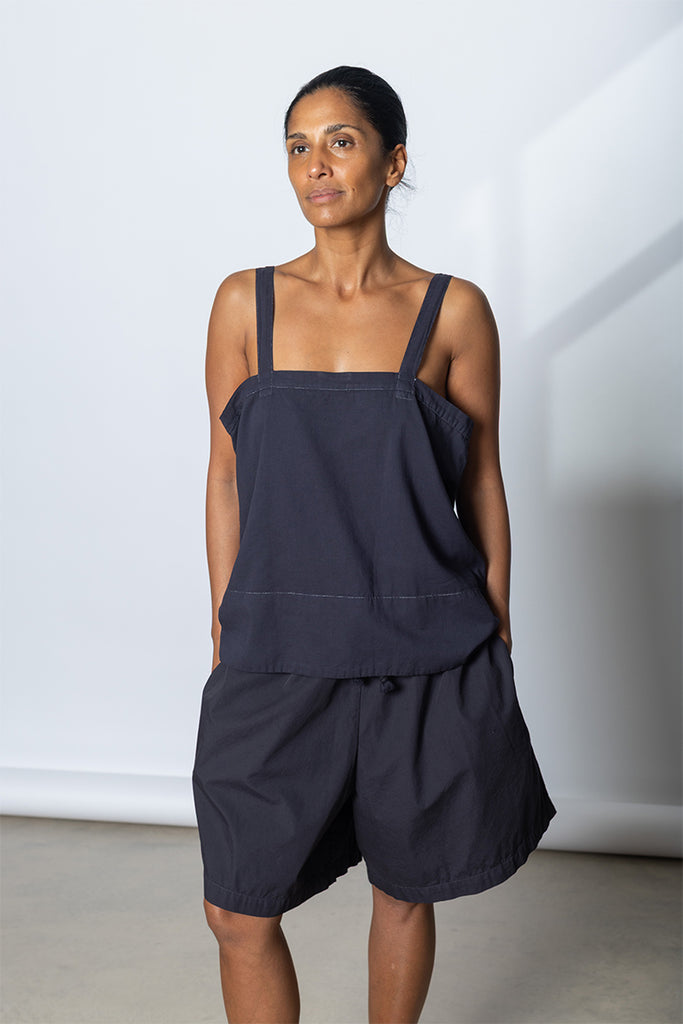 Garment Dyed Camisole Top - Inky Midnight