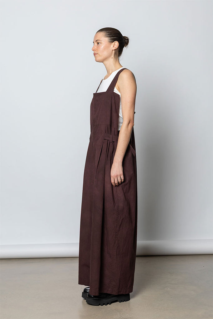 Garment Dyed Overalls - Bordeaux