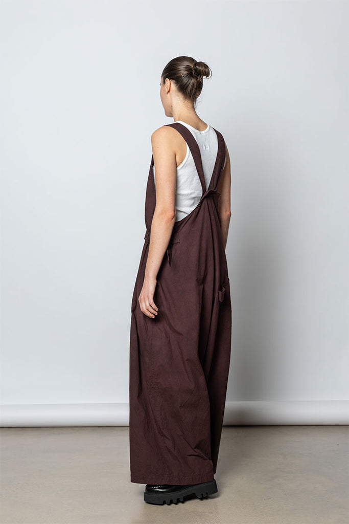 Garment Dyed Overalls - Bordeaux