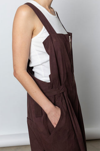Garment Dyed Overalls - Bordeaux