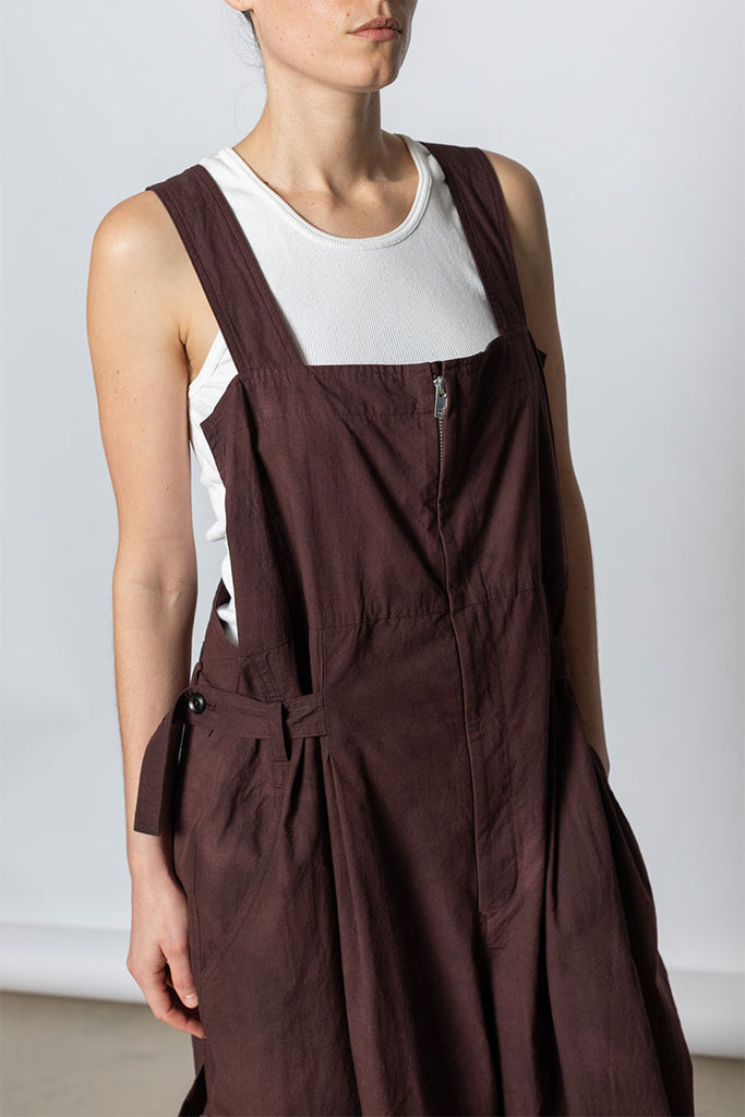 Garment Dyed Overalls - Bordeaux
