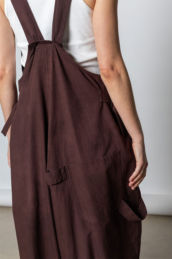 Garment Dyed Overalls - Bordeaux