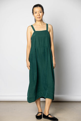Garment Dyed Silk French Slip Dress - Jungle